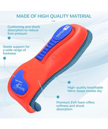 Buy Norelie Orthopedic Insoles - 2 Pairs of Comfortable Support for Work & Sports Shoes (Size 41-42) - Buy Online on GoSupps.com