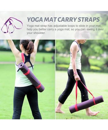 Yoga Mat Carry Strap Sling - Adjustable Band for Home & Travel - Assorted Colors - 134x4cm - Buy Online on GoSupps.com