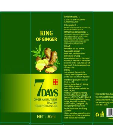 Ginger Oil & Biotin Hair Growth Serum - 100% Natural Treatment for Hair Loss Regrowth - Stronger, Thicker, Longer Hair - 1.0 Fl Oz (2 PCS) - Buy Online on GoSupps.com