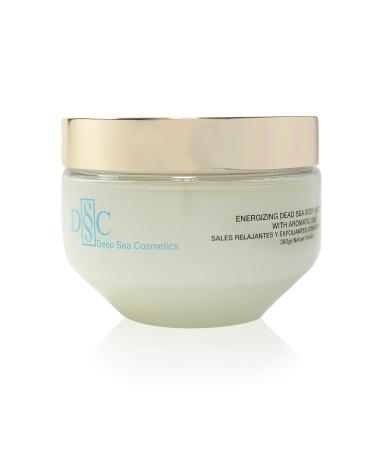 Deep Sea Cosmetics Energizing Body Salt Scrub - Dead Sea Salt with Natural Oils Green Tea Lavender & Eucalyptus - 14.4 Oz | International Shipping - Buy Online on GoSupps.com