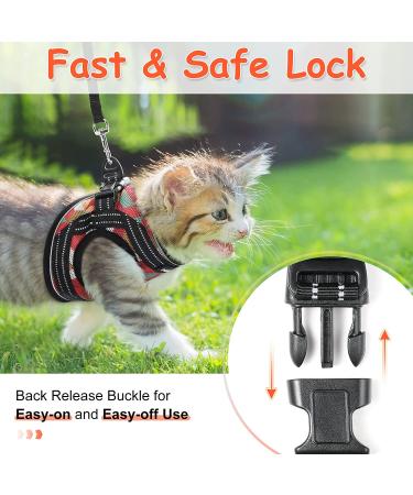 Rabbitgoo Escape Proof Cat Harness and Leash Set