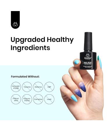 Beetles 9 in 1 Nail Glue Gel - Long Lasting UV Curing for Nail Tips Acrylic Nails & Nail Repairs - Clear False & Press-On Nails - Buy Online on GoSupps.com