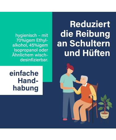 DHG Easyslide Sliding Mat - Slip Mat for Bedridden Patients | Manual Transfer Aid 100x70 cm | Ideal for Bed Shower & Lounger Transfers - Buy Online on GoSupps.com