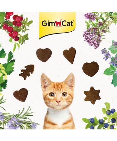 Gimcat Crunchy Snacks with Chicken & Rosemary - Protein-Rich Cat Treats No Added Sugar 50g Bag - Buy Online on GoSupps.com