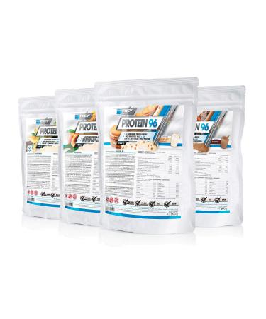 Frey nutrition protein 96 4 x 500g bag 4 -pack vanilla - ideal for carbohydrate -reduced diet phases and as a snack - high case content - low carb - made in Germany