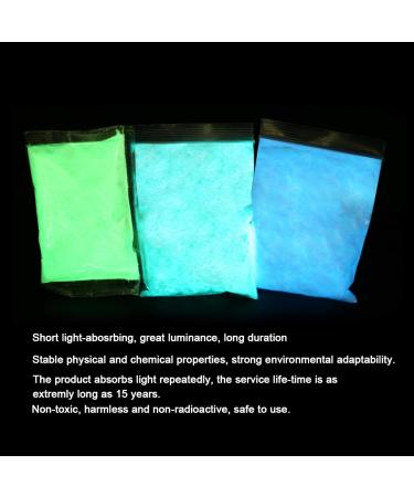 Fluorescent Powder Coating - Bright DIY Pigment for Nail Art | 3 Colors - Blue Green Noctilucent - Buy Online on GoSupps.com