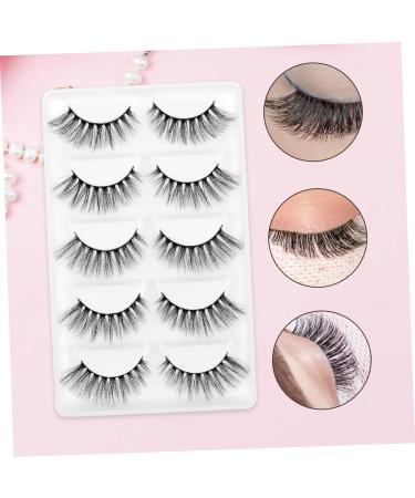 Beavorty 5 Pair 3d flexible false lashes luxury false eyelashes fakes eyelash magnetic false strip eyelashes magnetic eyelashes natural look extension false eyelashes Curly - Buy Online on GoSupps.com