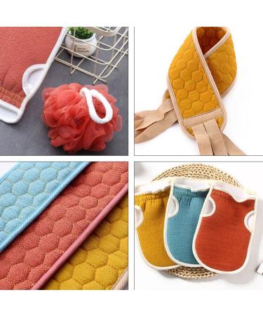 6 Pcs Bath Back-Pulling Towel Set | Long Shower Towels Bath Scrubbers & Washcloths - Premium Bathing Supplies for Ultimate Cleanliness - Buy Online on GoSupps.com