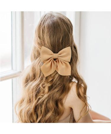 6 Pack inSowni Solid Ponytail Big Bow Alligator Hair Clips - Hair Accessories for Women, Girls, Teens - Buy Online on GoSupps.com
