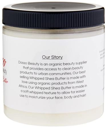 Organic Whipped Shea Butter - Hydrating & Lightweight for All Skin Types - 8 oz - Buy Online on GoSupps.com