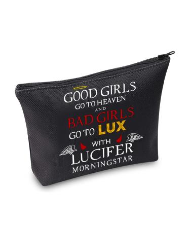 Lucifer TV show gift lucifer nightclub make-up bag lucifer fans gift lucifer TV show inspired gift lucifer TV show merchandise lucifer morning star gift lux girl