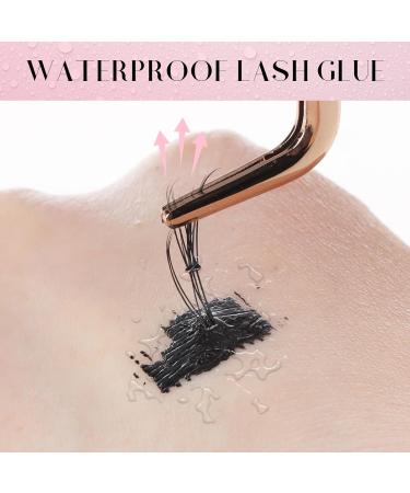 ALLOVE Cluster Lash Glue & Bond | Waterproof 48Hr Lasting DIY Lash Extensions | 5ml Black Adhesive - Buy Online on GoSupps.com