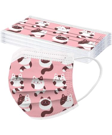 Buy NcQifei 50-Piece Kids Disposable 3-Layer Face Masks - Cute Cartoon Design Breathable Protection for Boys & Girls - Buy Online on GoSupps.com