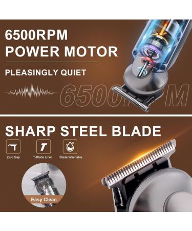 Hatteker Beard Trimmer for Men - Waterproof Electric Razor Cordless Hair Clippers & Grooming Kit for Mustache Nose Body & Facial Hair - Perfect Father's Day Gift - Buy Online on GoSupps.com