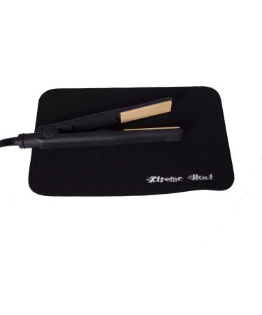 Extreme Heat Protection Safety Flat Mat for GHD Hair Straighteners and Tongs (Black) - Buy Online on GoSupps.com