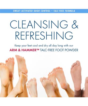 Arm & Hammer Foot Powder Odor Defense 7.0 oz - Pack of 2 - Buy Online on GoSupps.com