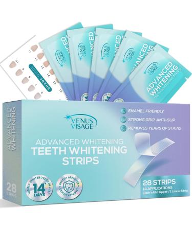 Venus Visage Teeth Whitening Strips 28 Strips (14 Pack) 20–30 minutes Professional Effects + Bonus Shade Guide Teeth Whitening - Buy Online on GoSupps.com