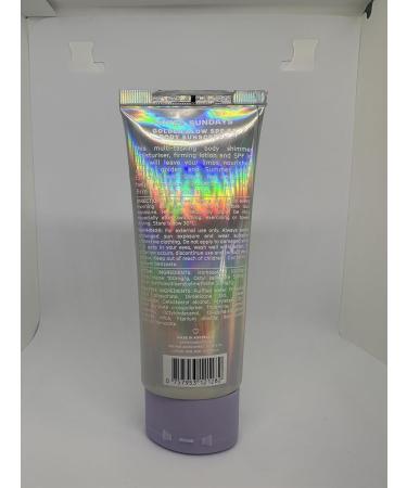 Naked Sundays SPF 50 Golden Glow Body Sunscreen - Broad Spectrum UVA/UVB Protection Shimmering & Firming Non-Transfer Formula for All Skin Types - Buy Online on GoSupps.com