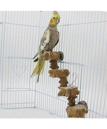 Generic Bird Ladder Bird Toy Bird Wooden Ladder Toy Wooden Parrot Bird Perch Stand Platform for Pet Training Bird Cage Accessories Decoration - Buy Online on GoSupps.com