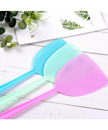 BAMFY Fly Swatter for Indoors 6 Pcs Manual Fly Swatters Plastic Fly Swat Set Heavy Duty with Long Handle Fly Swatters for Kitchen Home - Buy Online on GoSupps.com