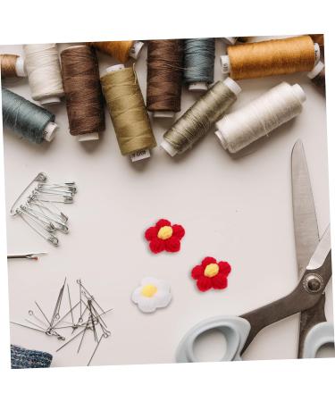 KONTONTY Handmade Crochet Flowers Embellishments 10pcs Hairpin Accessories Toddler Child Bubble Flower Puff Flower DIY Charm Assorted Color 2 4X4cm - Buy Online on GoSupps.com