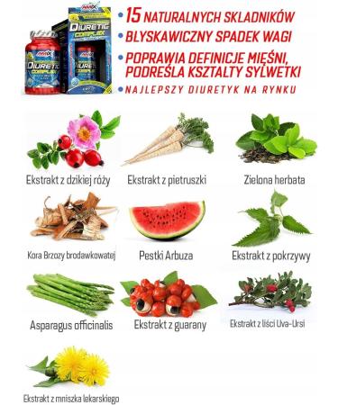 AMIX Diuretic Complex - 90 Capsules + Pill Box | Enhance Wellness & Support Healthy Water Balance - Buy Online on GoSupps.com