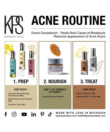 KPS Essentials Acne Routine | Holistic Skincare for Clearer Complexion | Unclogs Pores Reduces Scars & Fights Inflammation - Buy Online on GoSupps.com