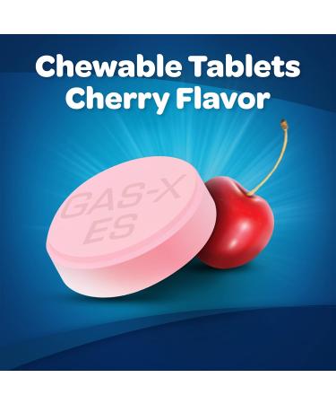 Gas-X Extra Strength Chewable Gas Relief Tablets - Simethicone 125 mg Cherry Flavor 36 Count Pack | Fast International Shipping - Buy Online on GoSupps.com