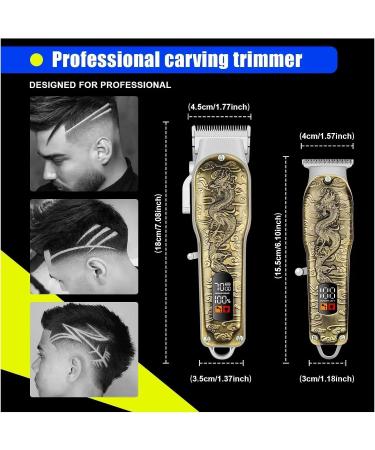 Professional Electric Hair Clipper Set for Men | Adjustable Beard & Hair Trimmer | Dragon Gift Box - Buy Online on GoSupps.com