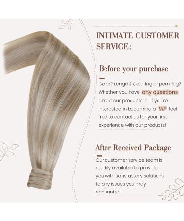 Hetto Braid Extensions | Real Hair Blond Ponytail Extensions #18/613 Ash Blonde | Highlighted 30g 35cm - Buy Online on GoSupps.com