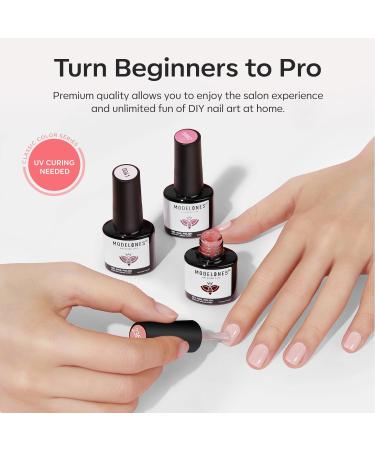 Modelones Jelly Gel Nail Polish 15 ML Neutral Sheer Nude Pink Gel Polish Translucent Soak off LED Nail Gel DIY Manicure 2024 Nail Gel Polish Gift for Girls Women Jelly Light Pink - Buy Online on GoSupps.com