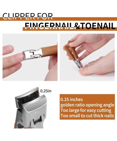 Professional Nail Clippers for Thick Fingernails & Toenails | Super Sharp Yellow Nail Clippers for Men - Buy Online on GoSupps.com