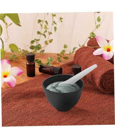 TOPBATHY Kit pour M lange de Masque Facial Silicone Noir Bol avec Cuill re Doseuse Set DIY pour Soins Peau et Pr paration de Masques - Buy Online on GoSupps.com