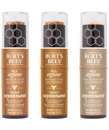 Burts Bees Golden Shimmer Bronzer Stick 0.32 OZ - Natural All Aglow Glow - Buy Online on GoSupps.com