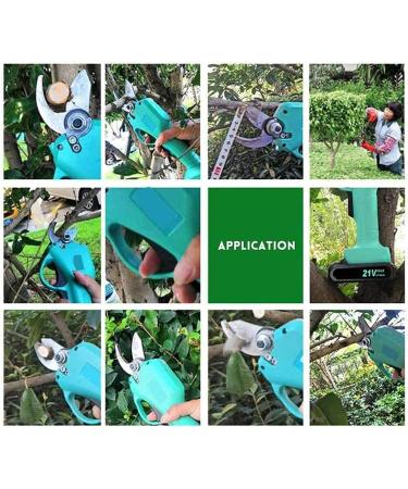 Electric Pruning Shears 0-30Mm with Rechargeable Battery Led Lights Professional Cordless Tree Branch Cutter Scissors-Yellow (Yellow) Small Gift - Buy Online on GoSupps.com