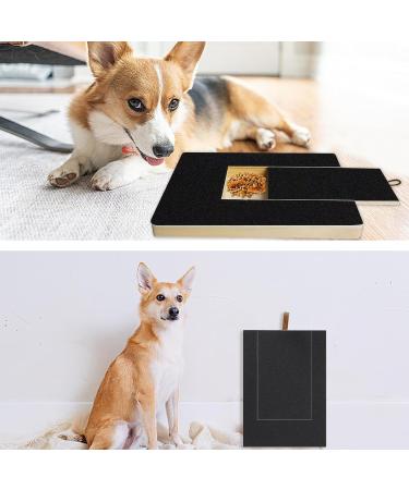 Shudyear Dog Nail Scratch Board File Wooden Dog Nail File Board with Built-in Snack Box Sandpaper Puppy Nail Grinding Pad Sturdy Dog Paws Scratchboard for Pets Nail Care - Buy Online on GoSupps.com