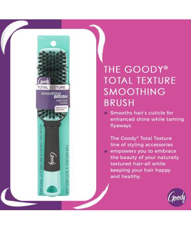 Goody x Total Texture Smoothing Brush - Vegan Boar Bristles for Natural & Textured Hair - Non-Slip Grip - Buy Online on GoSupps.com