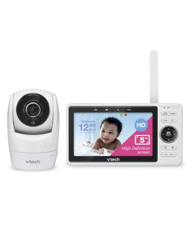 VTech VM901-1W WLAN baby monitor with camera intelligent babyfone with 5-inch HD Display 1080p baby monitor with a gone/swivel camera and app 120 wide-angle view works with iOS Android - Buy Online on GoSupps.com