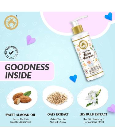 Mom & World Tear Free Baby Shampoo with Organic Moroccan Argan Oil and Oats Extract 200ml - Gentle and Nourishing Formula - Buy Online on GoSupps.com