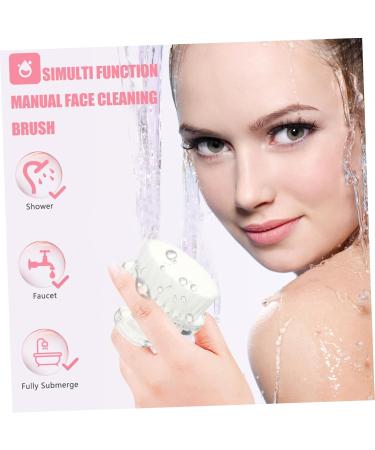 HONMEET Cleansing Brush Face Cleaning Kit Facial Brush Handheld Face Brush Silicone Face Cleaner Electric Face Brush Face Scrub Brush Pore Scrubber Makeup Tools Pp White Quick Dry - Buy Online on GoSupps.com