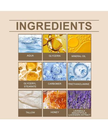 Honey Face Care | Brightening Face Cream | 60g Natural Organic Non Fat Balm - For Dry Skin Men Winter Night Travel Seniors Home Body - Buy Online on GoSupps.com
