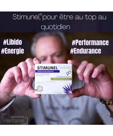 Stimunel Ginseng + Maca Ultra-Concentrated (3300mg) Power Strength Energy Endurance Tribulus L-Arginine - Cure of 20 Capsules - Certified French - Buy Online on GoSupps.com