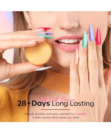 Modelones 36 Pcs Christmas Rainbow Gel Nail Polish Set - Bright Neon Holiday Colors - Glitter Soak Off Nail Art Kit - Starter DIY Gift for Women - Buy Online on GoSupps.com