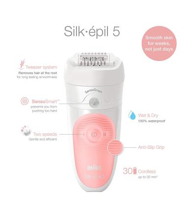 Braun Silk-epil 5-620: Women's Cordless Rechargeable Hair Removal Set - Buy Online on GoSupps.com