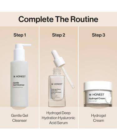 Honest Beauty Hydrogel Bundle | Moisturizing Hydrogel Cream + Deep Hydration Hyaluronic Acid Serum | Gentle for Sensitive Skin Fragrance Free Vegan | 1.7 fl oz 1 fl oz - Buy Online on GoSupps.com