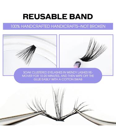 240PCS 16-20mm D Curl 3D Effect Individual Eyelash Extensions | DIY 3D/40D-0.07-D Clusters | RR-16-20mm - Buy Online on GoSupps.com