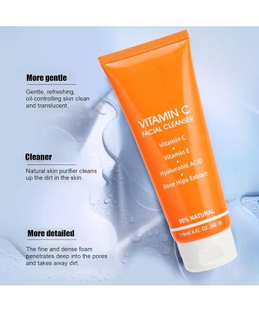  Fyearfly Vitamin C Facial Cleanser 118ML Moisturizing Facial Cleanser Vitamin C Moisturizing Facial Cleanser Exfoliating Facial Cleanser - Buy Online on GoSupps.com