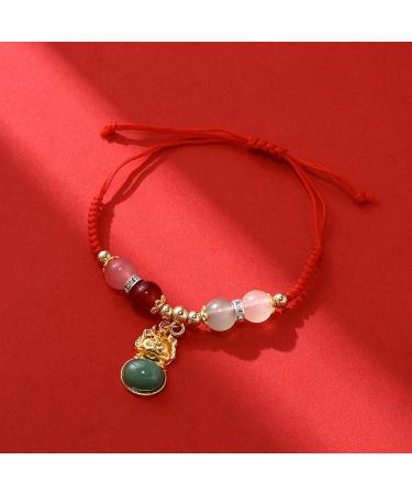 VSILAY LIANXUE Handmade Dragon Bracelet - Chinese Zodiac Jewelry Woven Cotton Rope Gift for Women - Buy Online on GoSupps.com