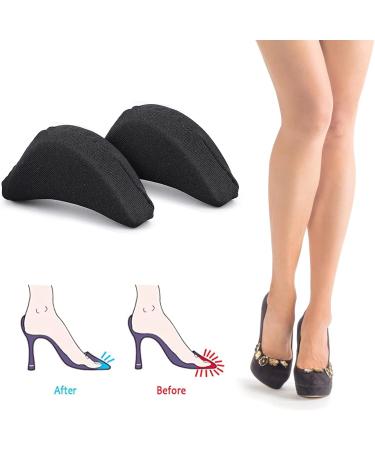 Sibba Toe Filler Inserts - Breathable Soft Big Toe Plug for High Heel Pain Relief - Unisex Shoe Filler (Black) - Buy Online on GoSupps.com