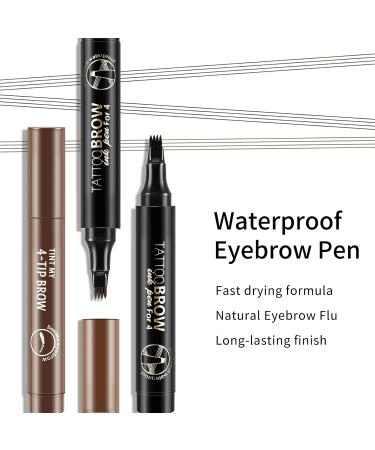 Boobeen Liquid Eyebrow Pen - Waterproof Microblading Brow Pencil with Precision Tip Applicator | Long-lasting Eye Makeup | International Shipping - Buy Online on GoSupps.com